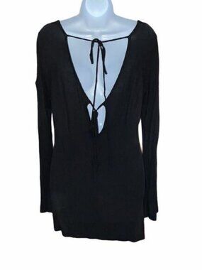 Bellino Open Back Scoop Neck Tunic Size M